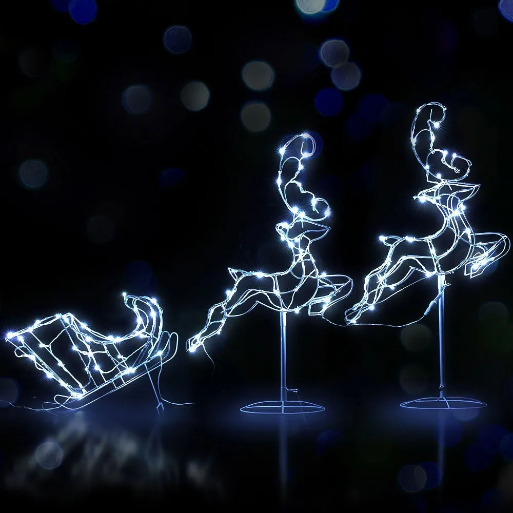 Christmas Motif Lights LED Rope Reindeer Waterproof Outdoor Xmas