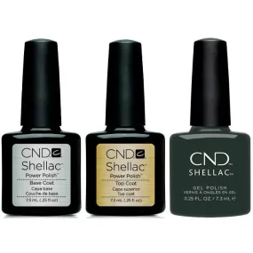 CND - Shellac Combo - Base, Top & Aura