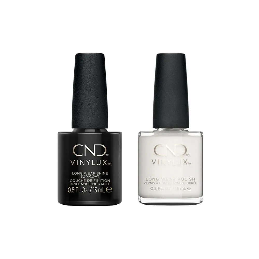 CND - Vinylux Topcoat & Studio White 0.5 oz - #151