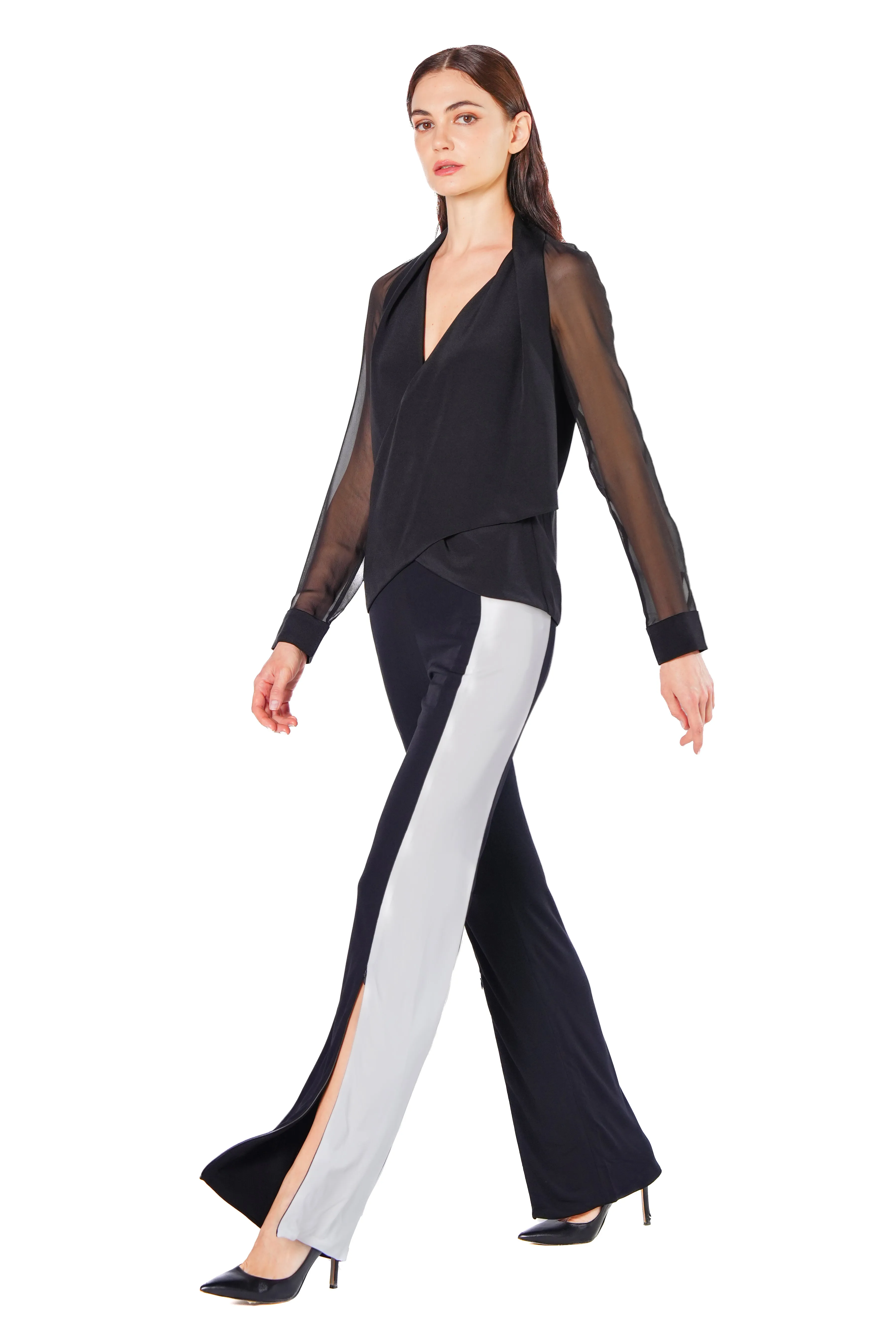 Cori Contrast Panel Jersey Pants