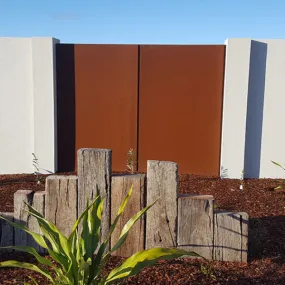 Corten Steel Rust Screens Plain Panel