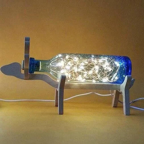 Creative Wood Deer Lamp