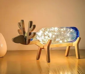 Creative Wood Deer Lamp