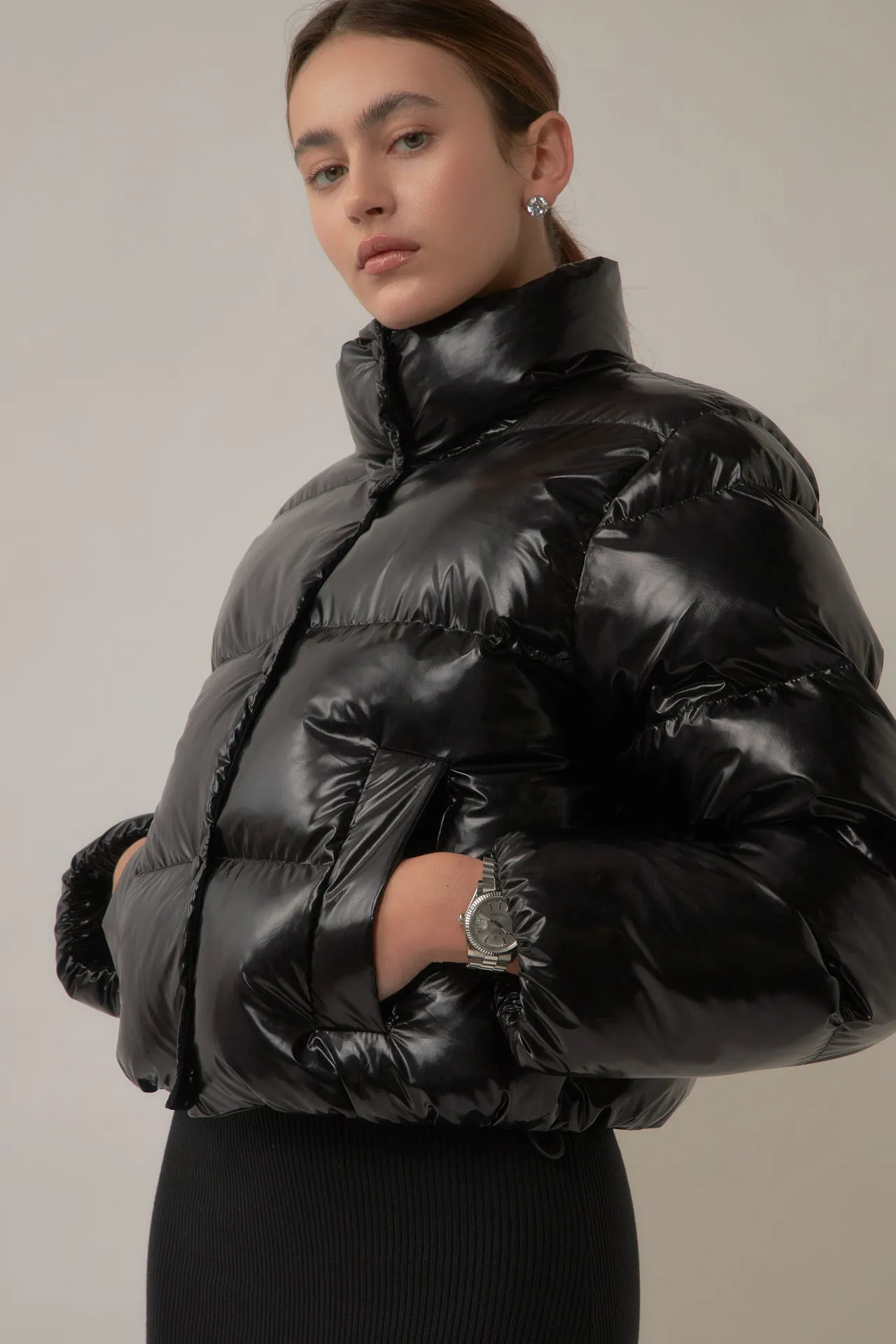 Cropped Puffer Jacket