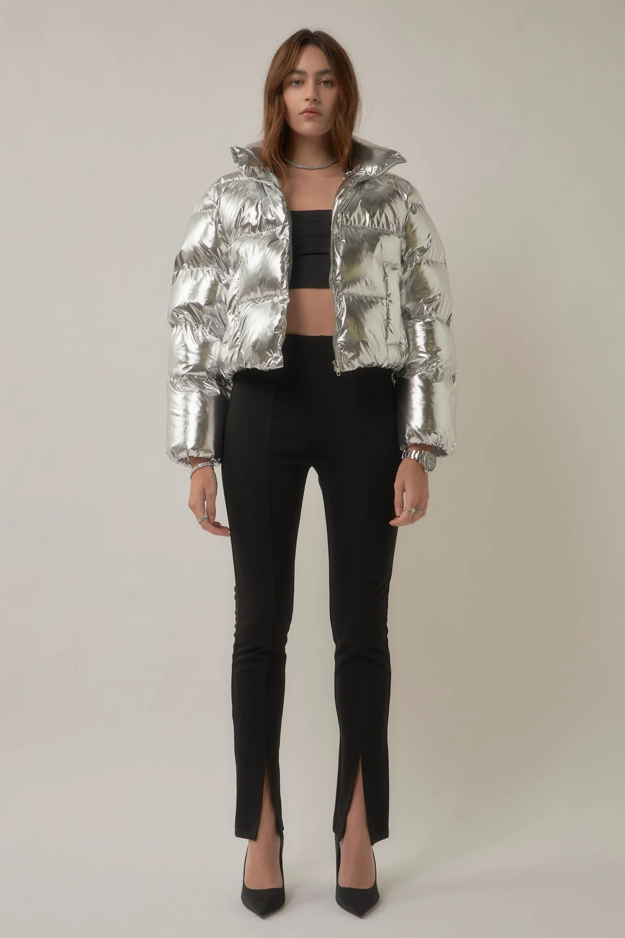 Cropped Puffer Jacket