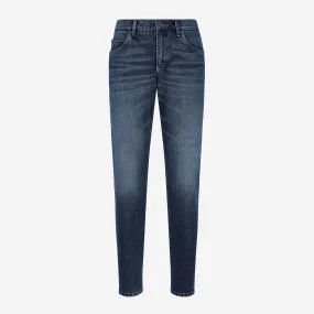 Dolce & Gabbana Dark Blue Logo Plaque Jeans