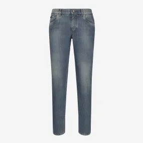 Dolce & Gabbana Logo Plaque Stretch Jeans