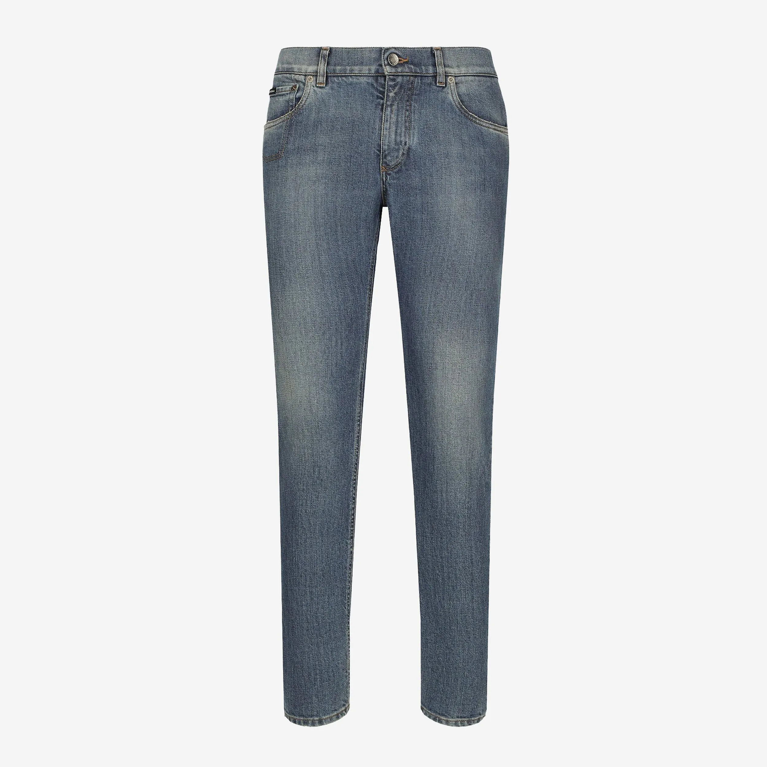 Dolce & Gabbana Logo Plaque Stretch Jeans