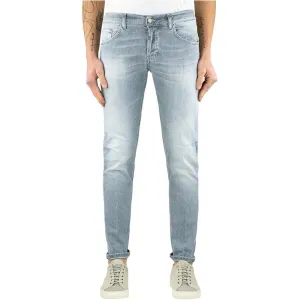 Dondup Sleek Gray Slim Fit Designer Jeans