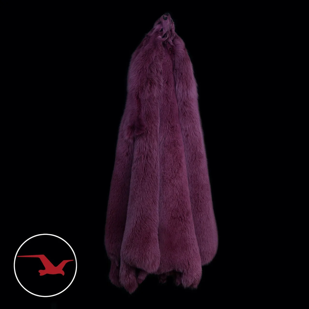 Dyed Shadow Fox Fur - Berry