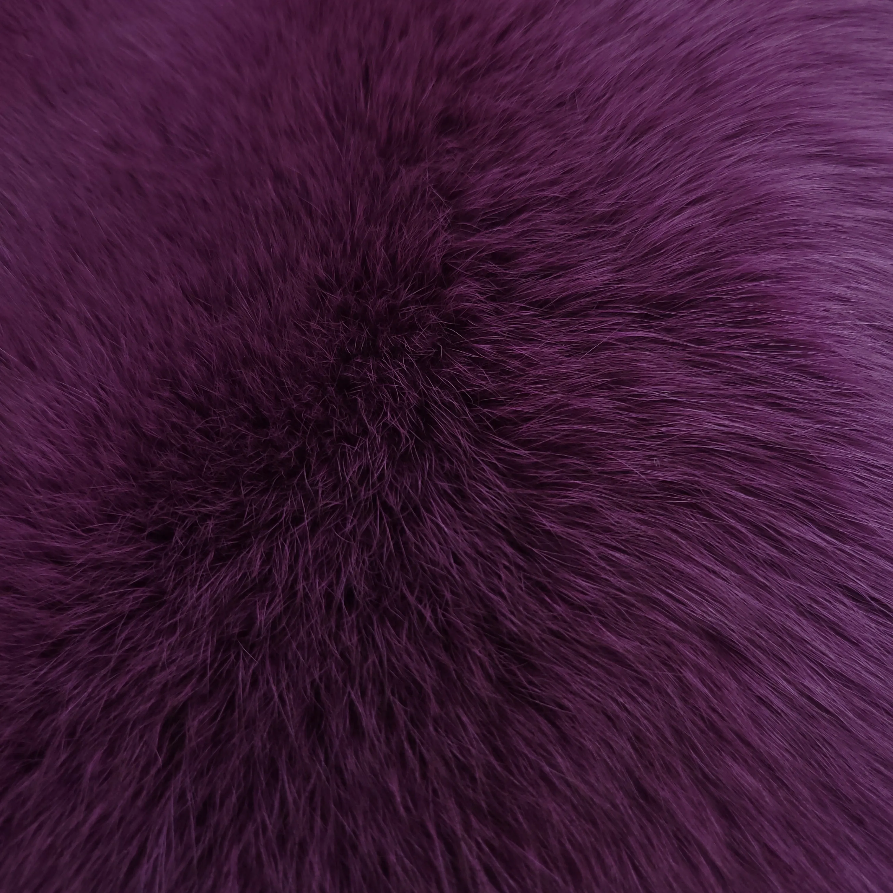 Dyed Shadow Fox Fur - Berry