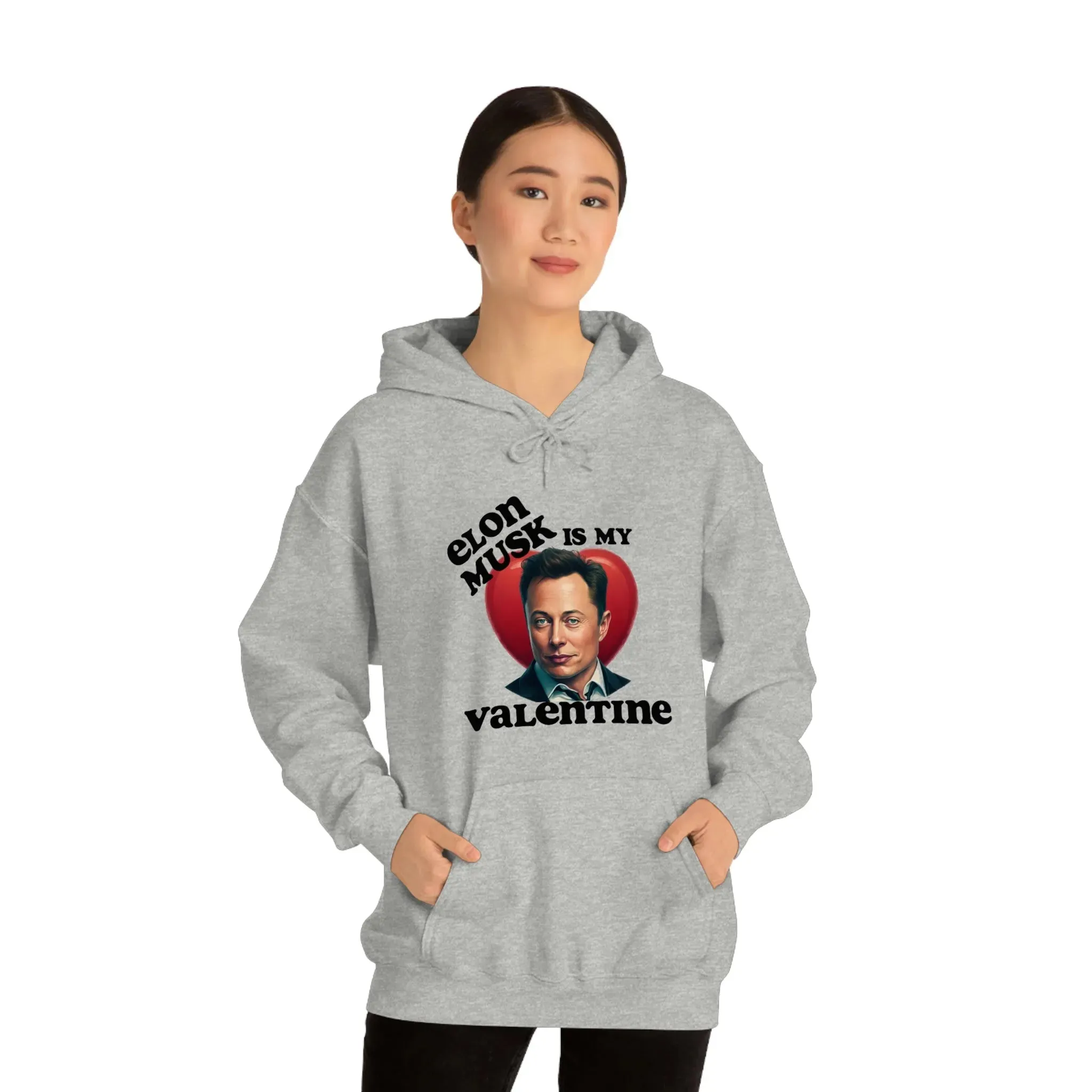 Elon Musk Is My Valentine Unisex Heavy Blend™ Hooded Sweatshirt