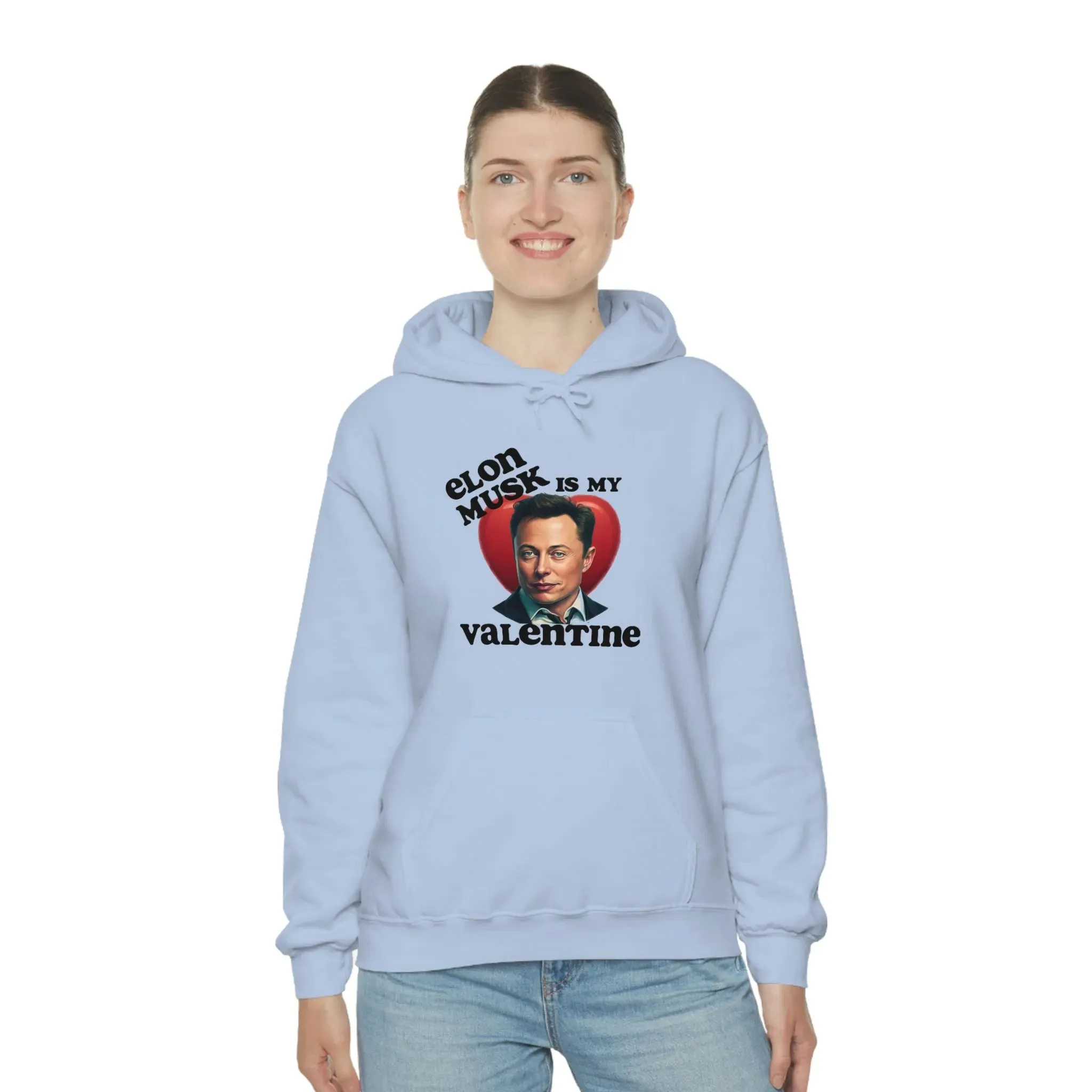 Elon Musk Is My Valentine Unisex Heavy Blend™ Hooded Sweatshirt