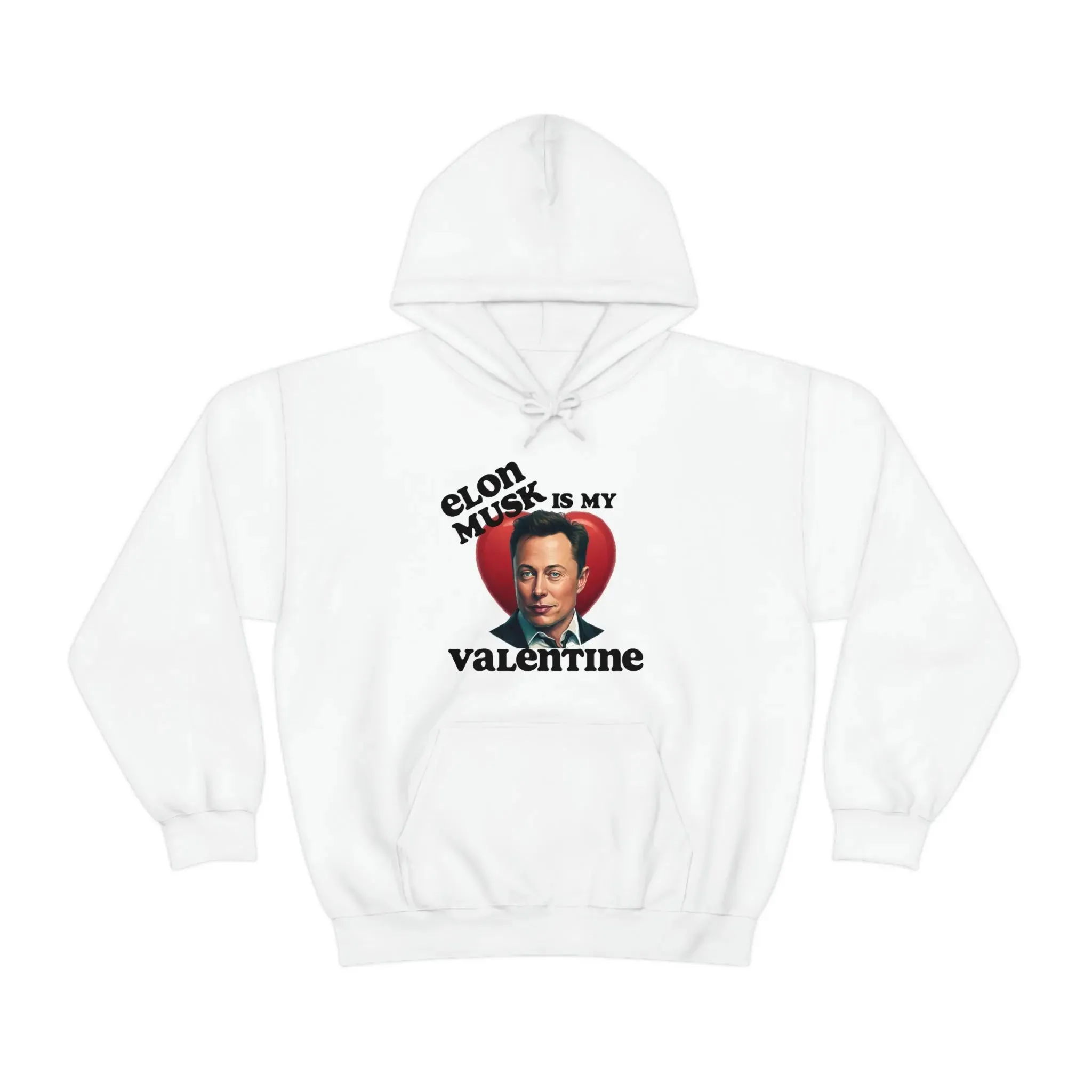 Elon Musk Is My Valentine Unisex Heavy Blend™ Hooded Sweatshirt