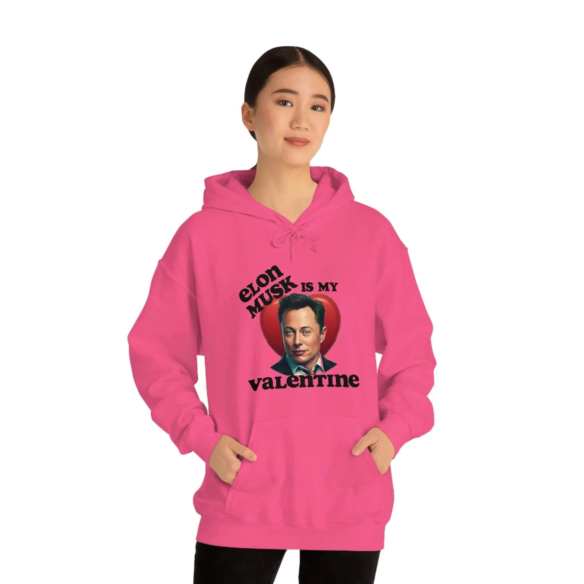 Elon Musk Is My Valentine Unisex Heavy Blend™ Hooded Sweatshirt