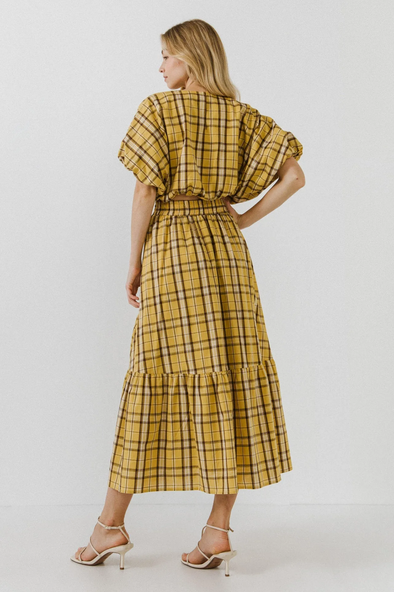 English Factory - Plaid Maxi Skirt