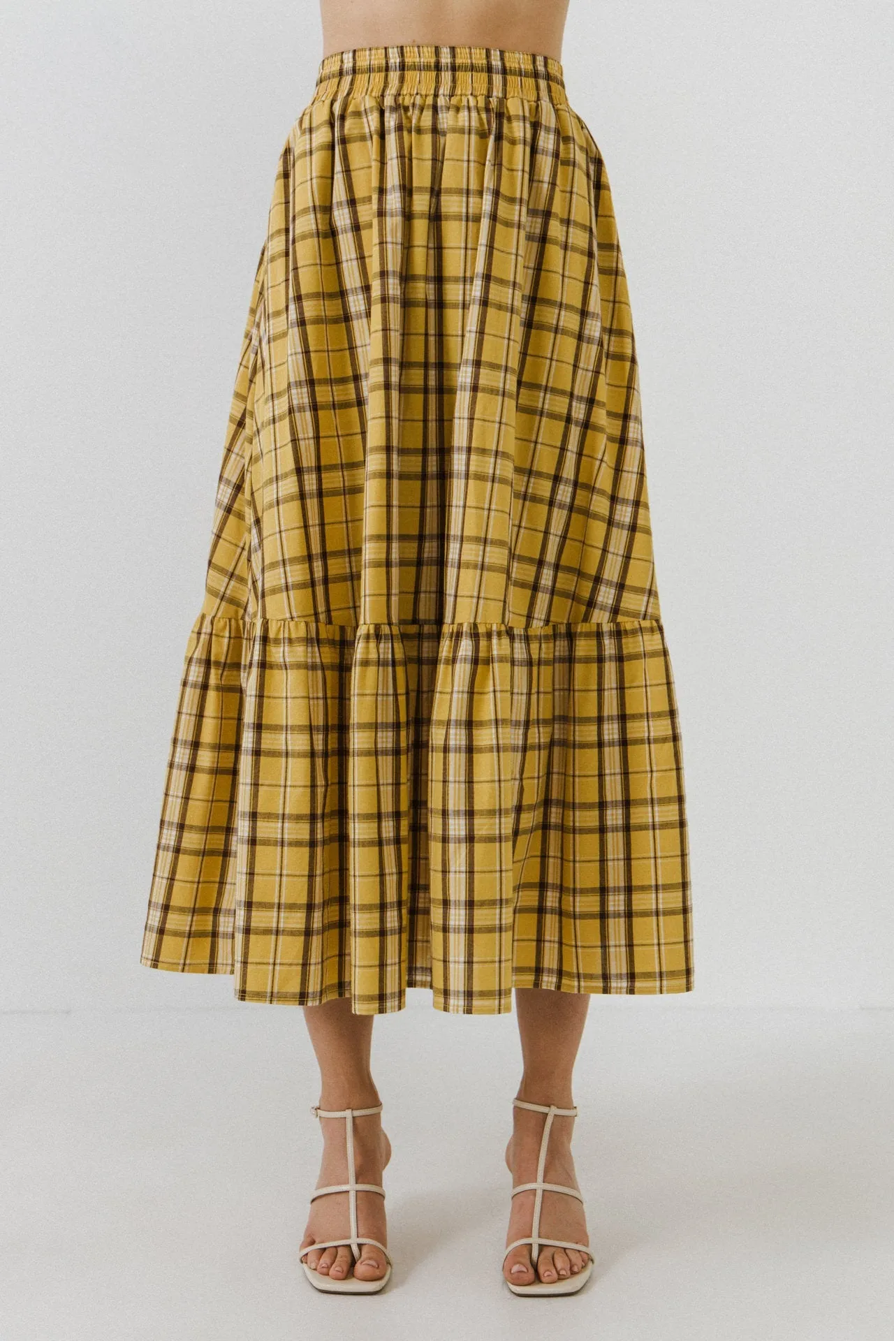 English Factory - Plaid Maxi Skirt