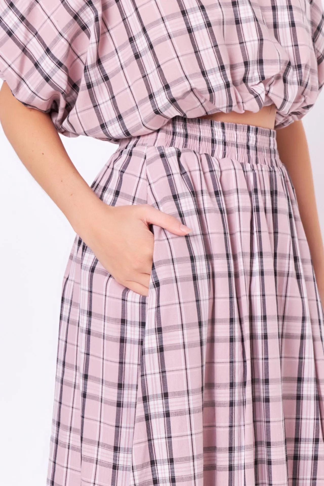 English Factory - Plaid Maxi Skirt