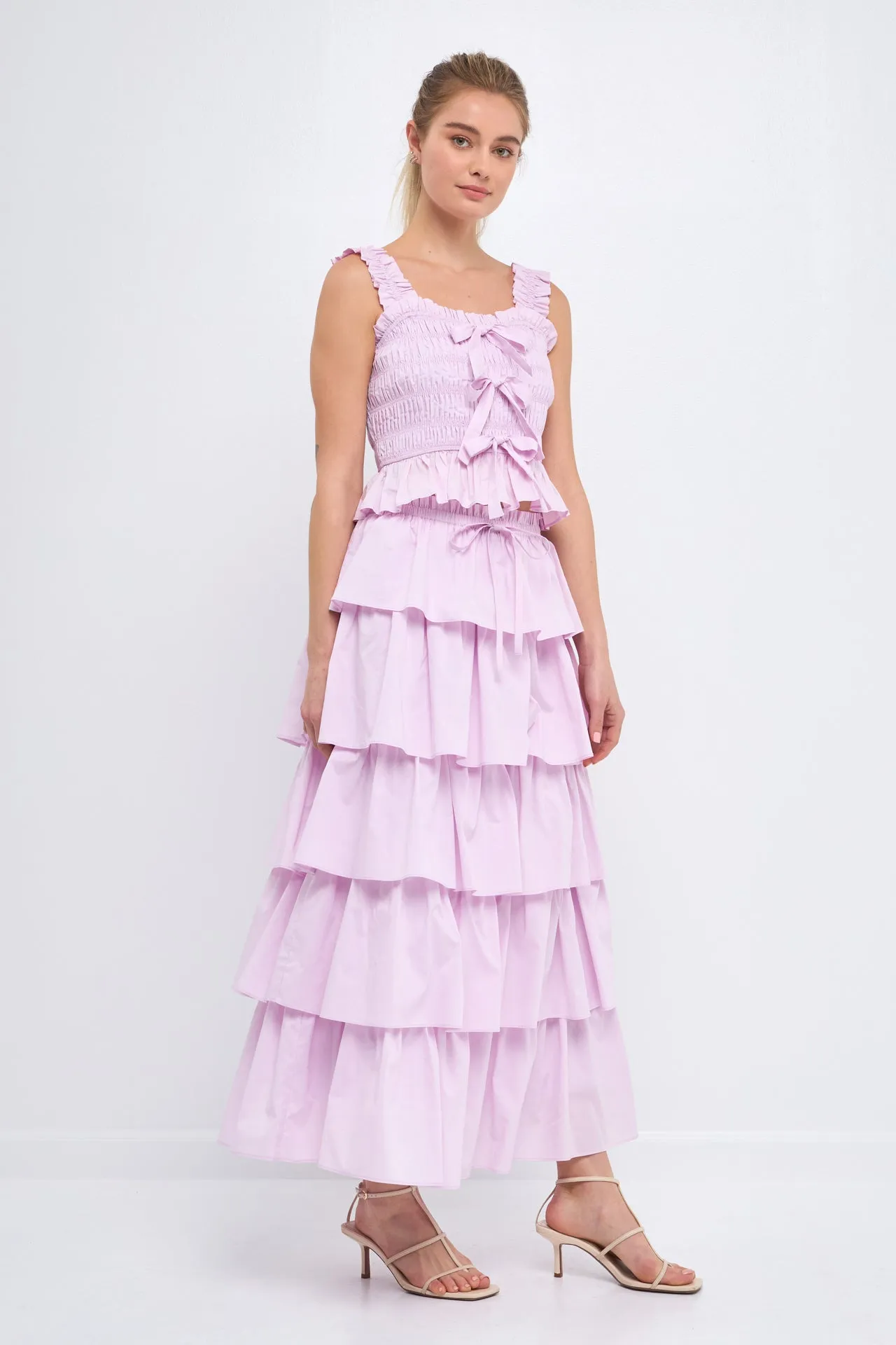 English Factory - Tiered Maxi Skirt