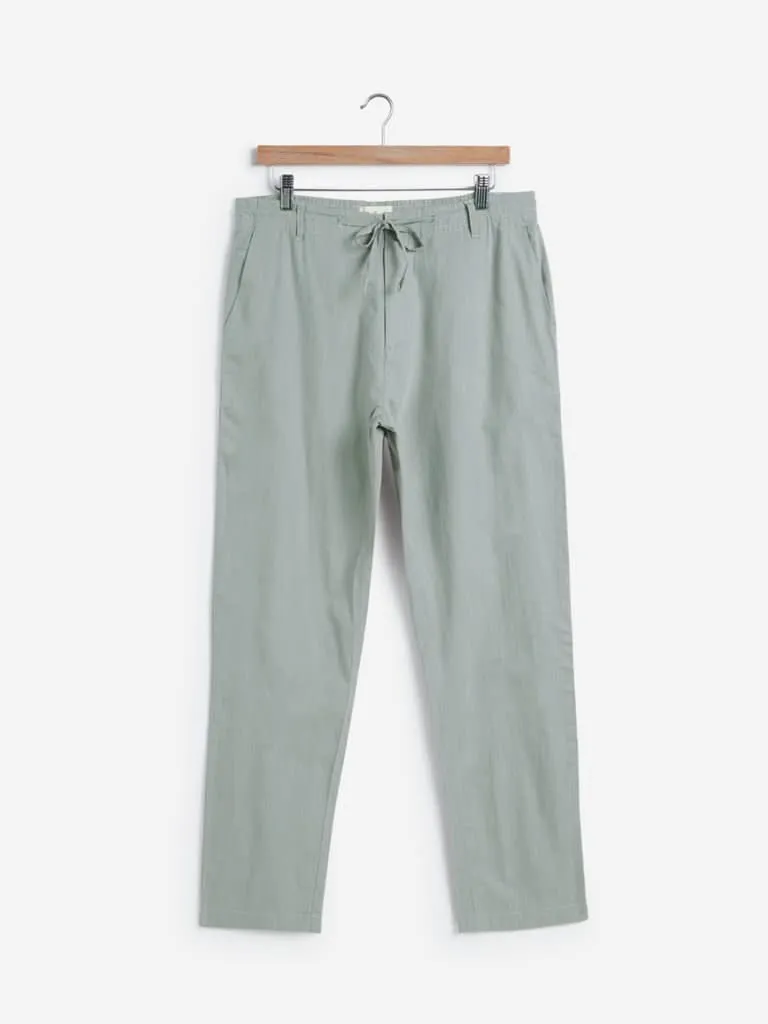 ETA Light Sage Green Slim-Fit Chinos