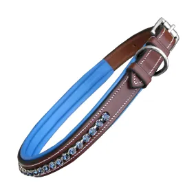 ExionPro Dark Blue Bling Dog Collar