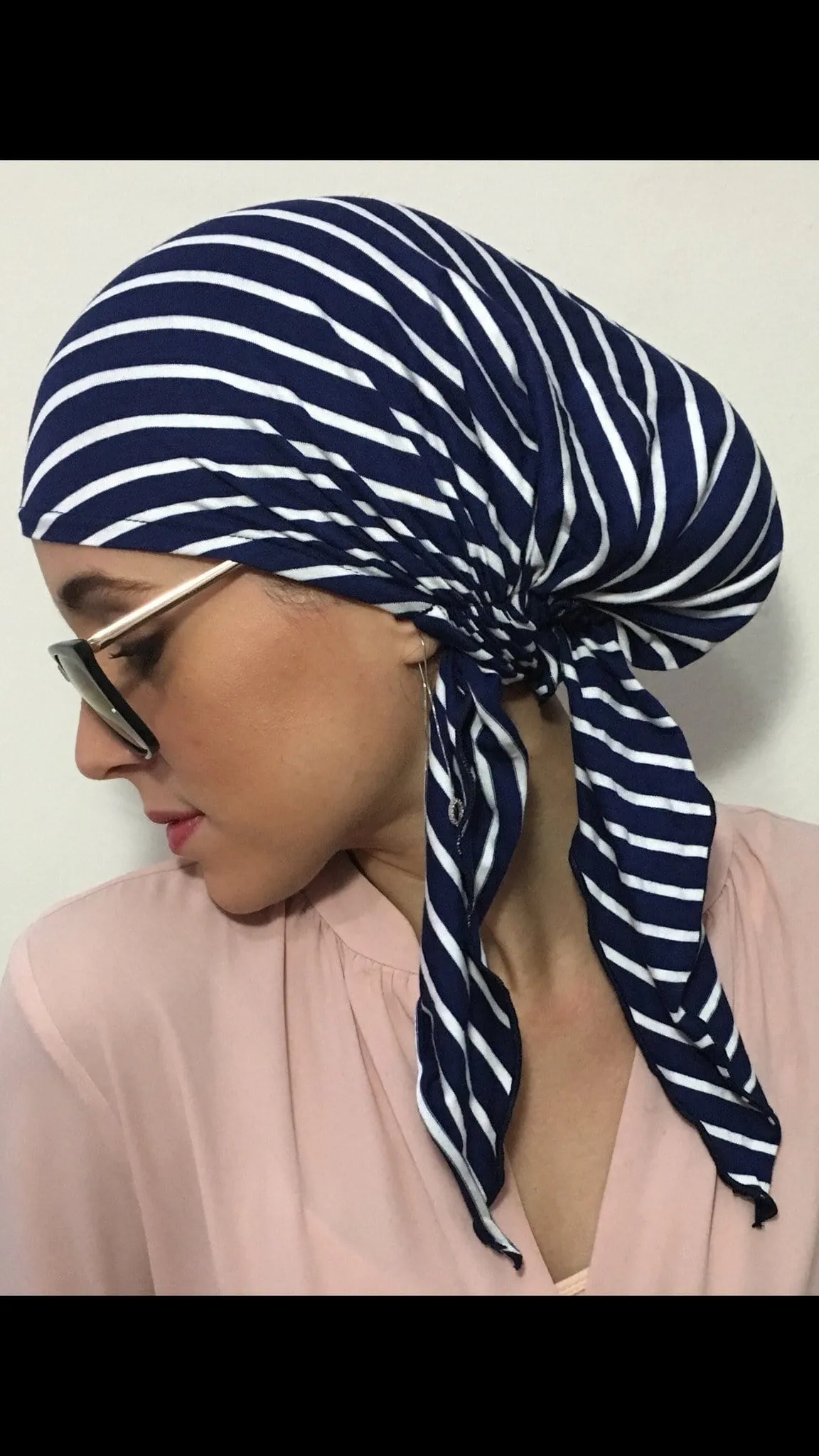 Fashion Headscarf Tie Back Nurse Cap For Hospital Durag Modern Hijab Head Scarf Wrap