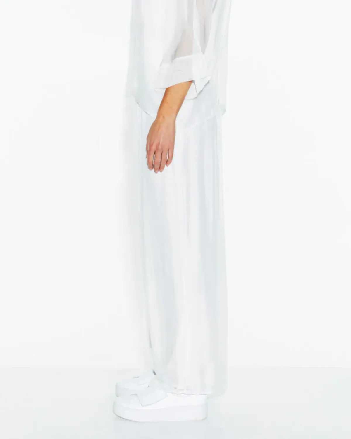 Fate   BeckerSunlight and Shadow Silk Pant - White