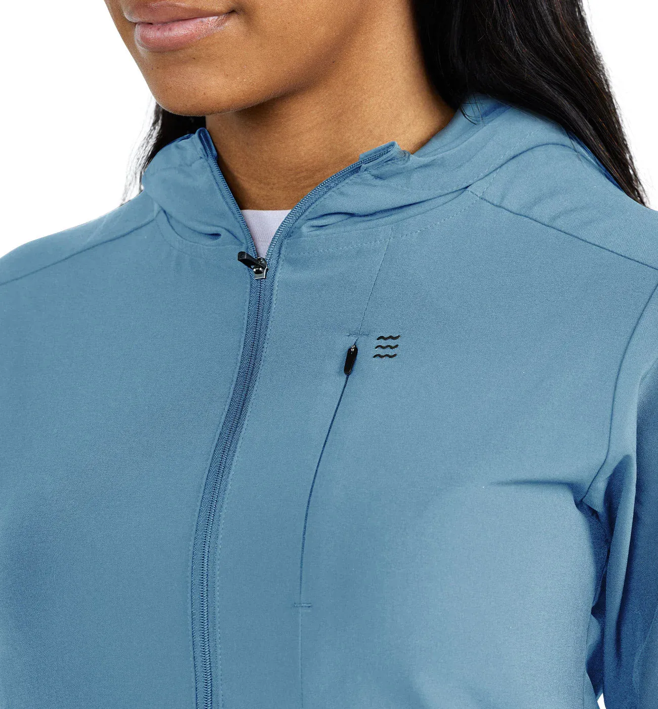 Free Fly Women's Breeze Jacket in Blue Fog