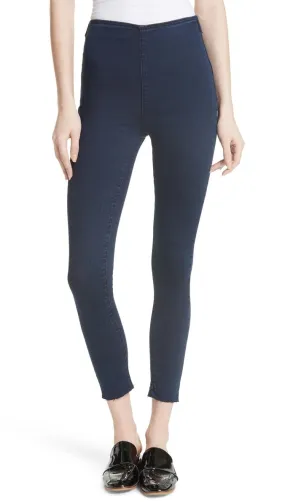 Free People Easy Goes It Jeggings Dark Blue