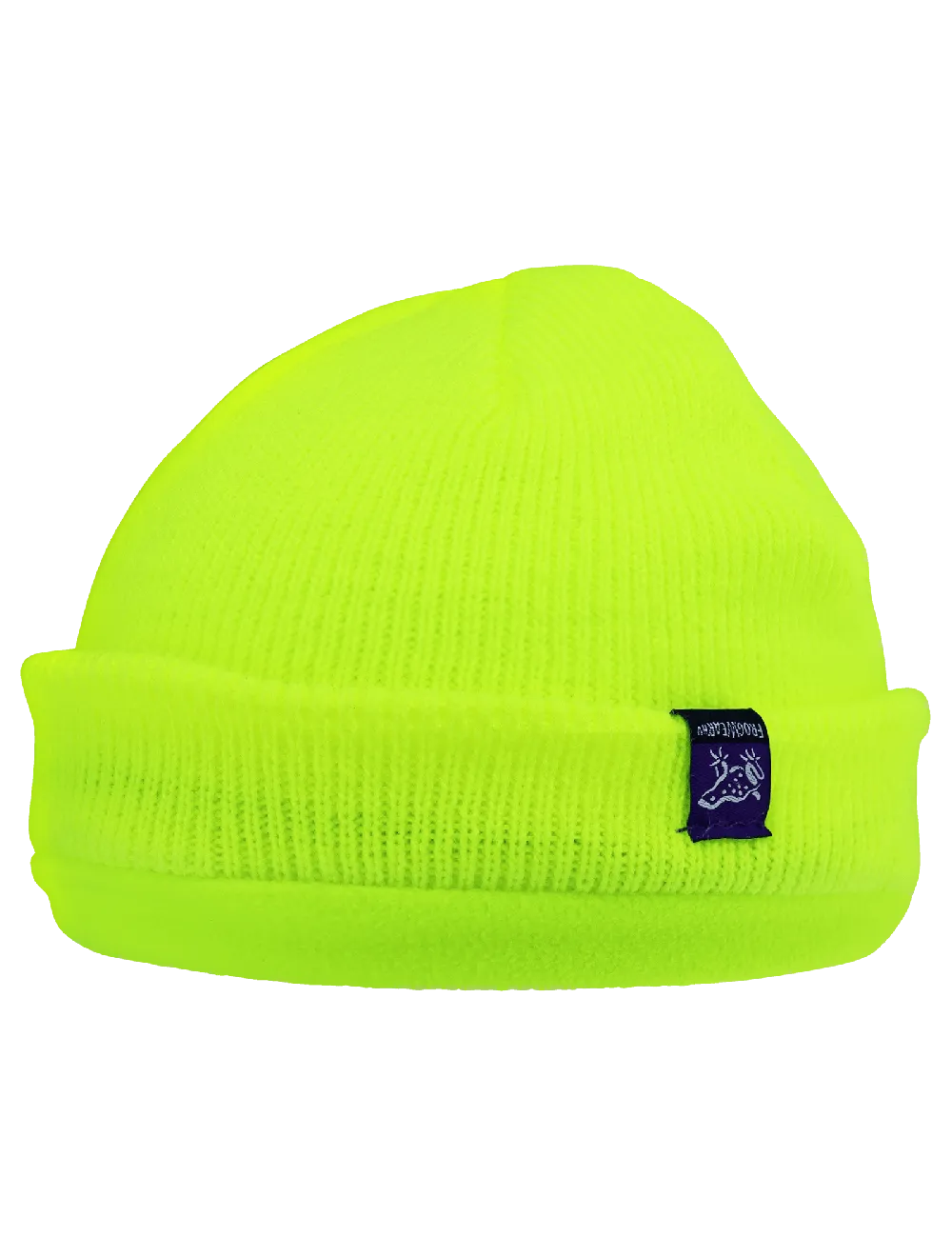 FrogWear® HV Dual-Layer Low-Temperature Beanie Hat with Dual Reflective Stripes - GLO-H6