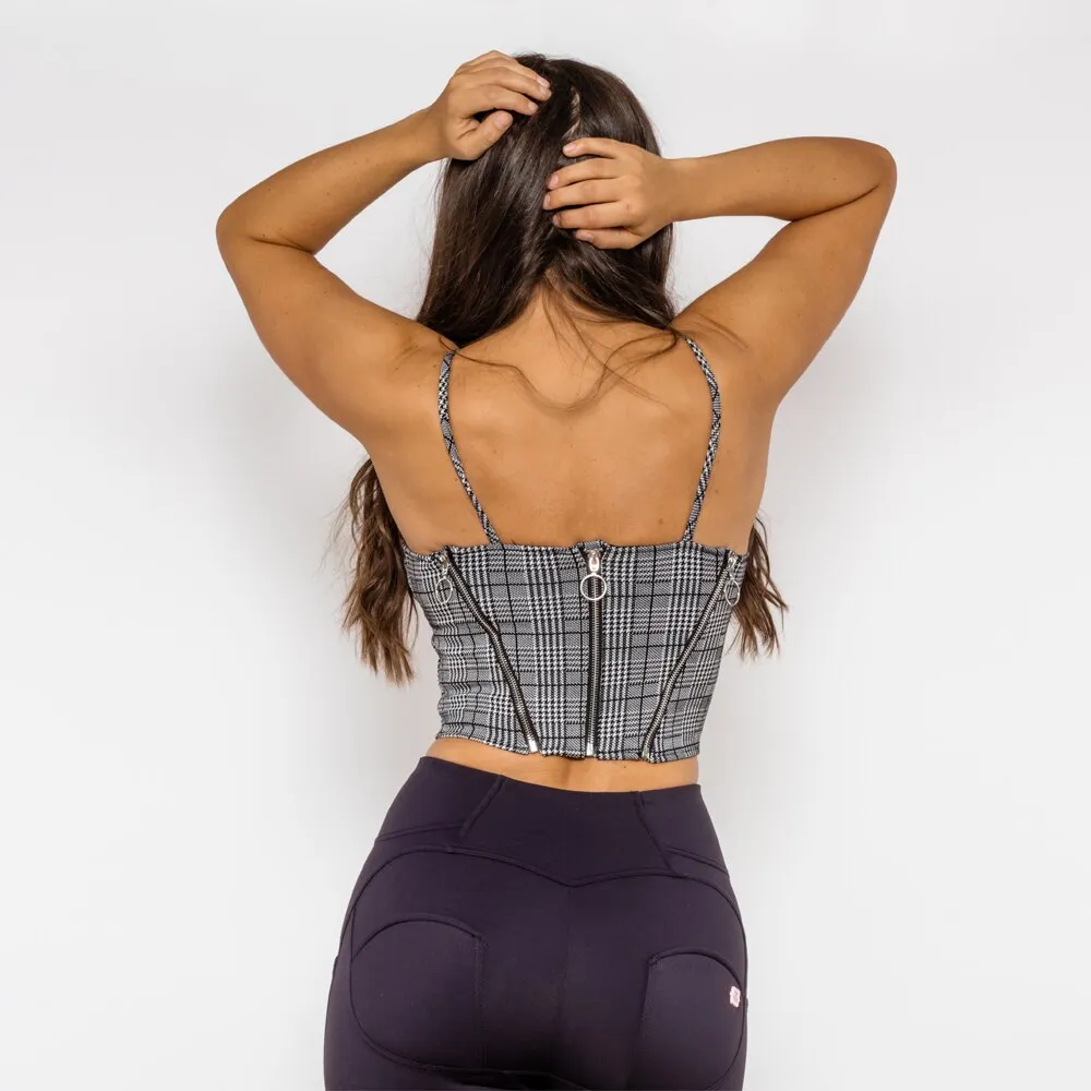 Grey Plaid Shapers