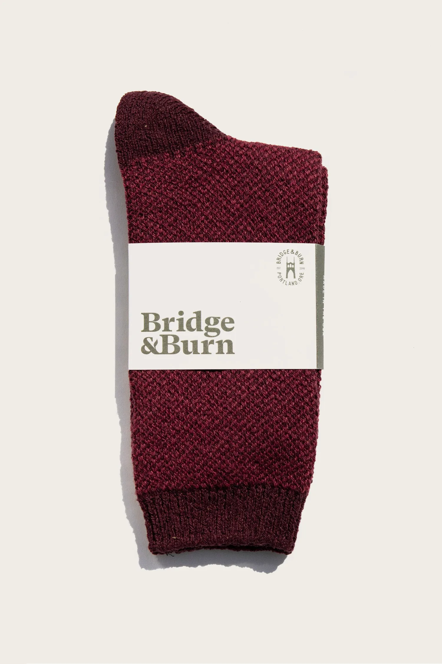 Helix Sock / Burgundy