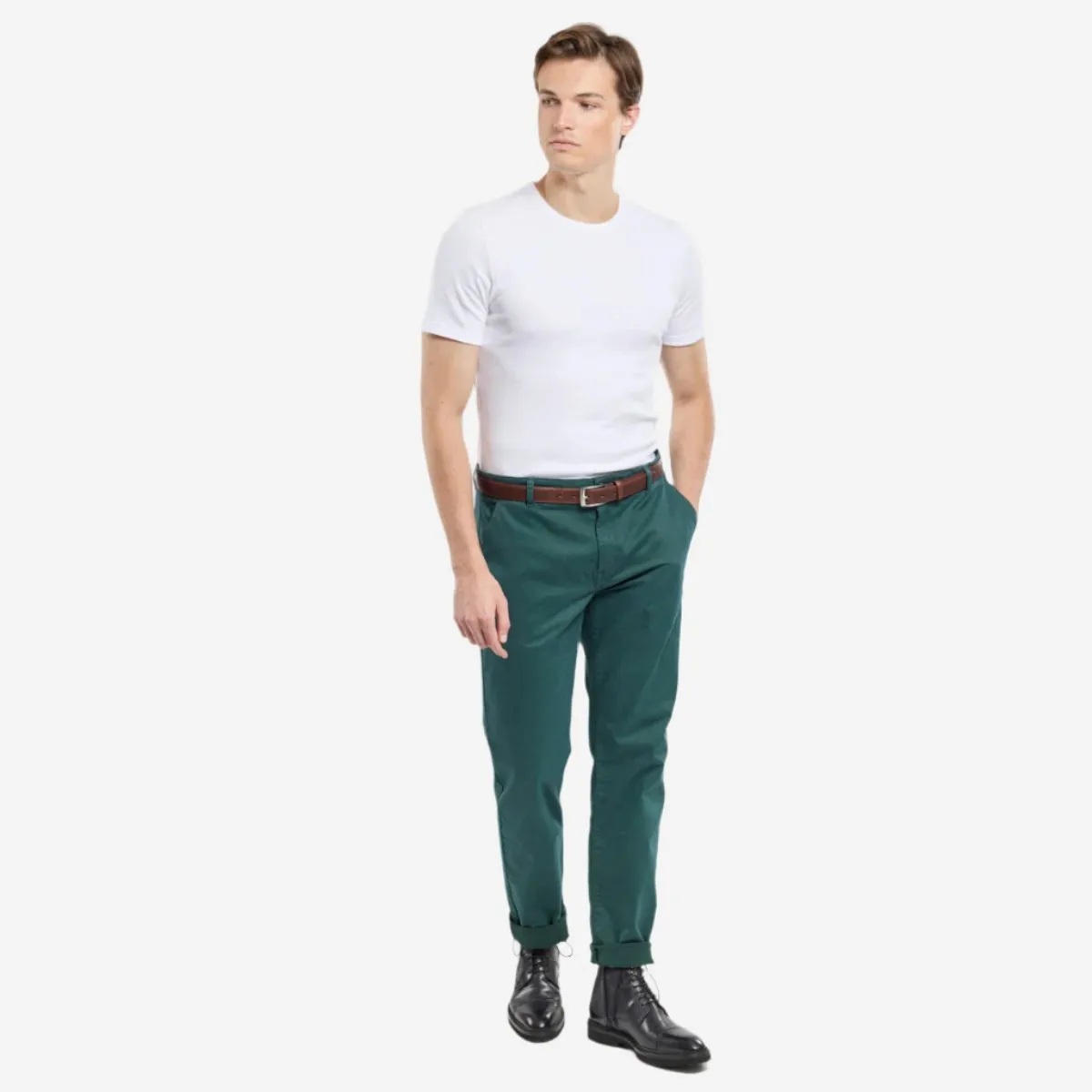 Heritage Straight Cut Gabardine Chino - Dark Storm