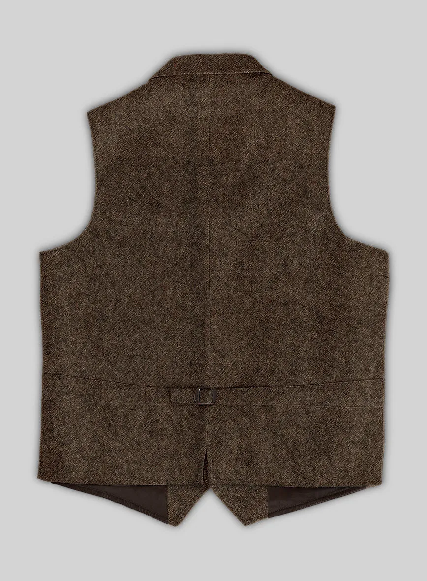 Highlander Dark Brown Tweed Hunting Vest