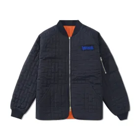 Hoddle Reversible Bomber Jacket, Navy / Orange