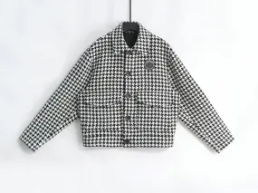 Houndstooth Boxy Fit Jacket