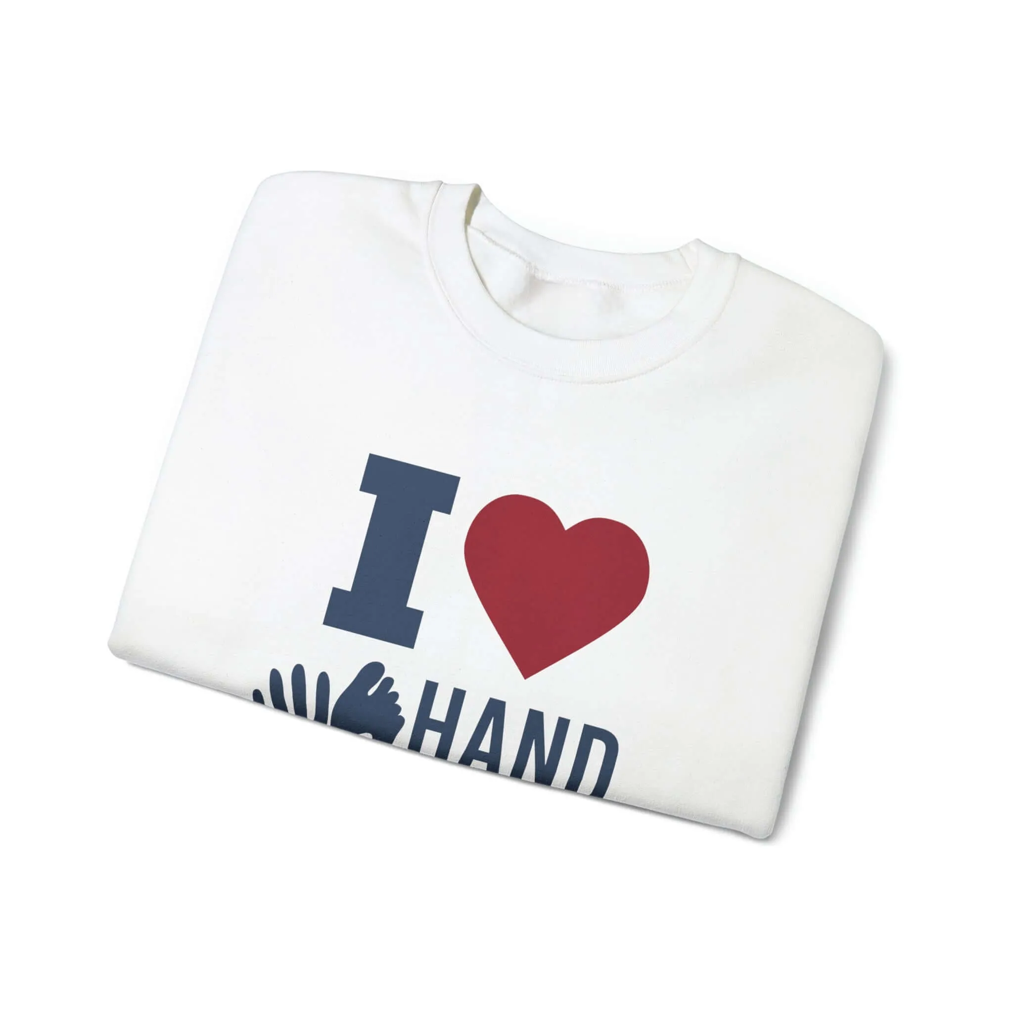 I Love Hand & Foot Unisex Heavy Blend™ Crewneck Sweatshirt