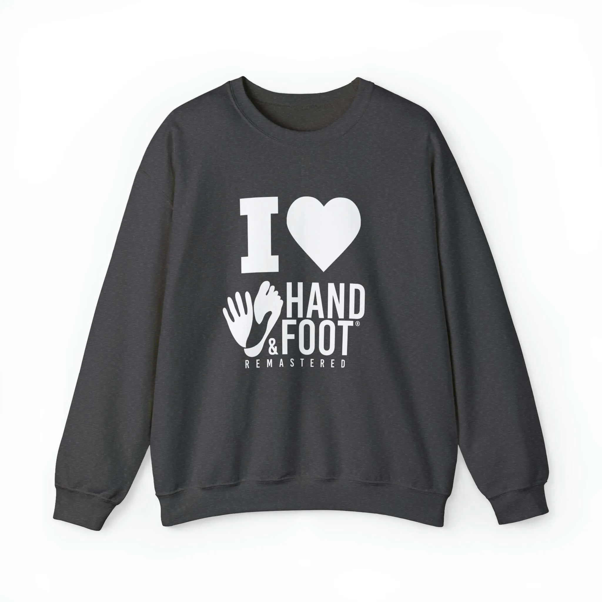 I Love Hand & Foot Unisex Heavy Blend™ Crewneck Sweatshirt