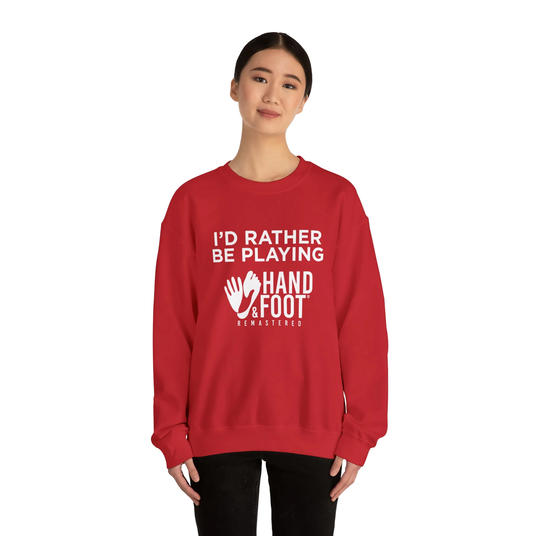 I'd Rather Be Playing Unisex Heavy Blend™ Crewneck Sweatshirt