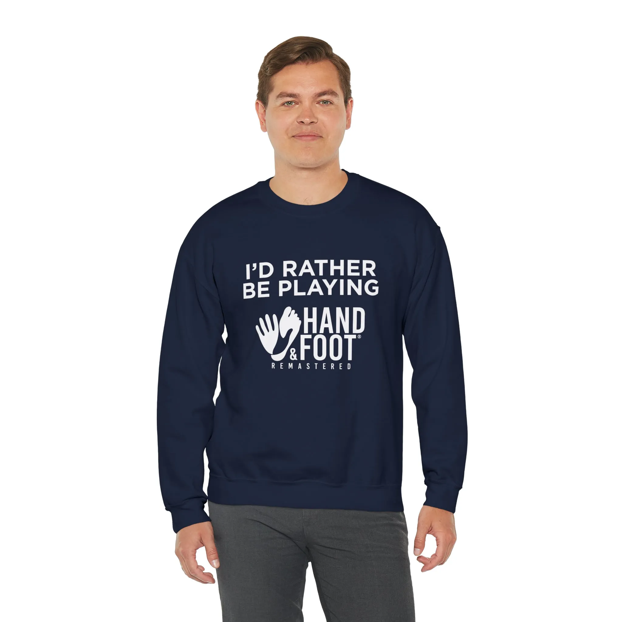 I'd Rather Be Playing Unisex Heavy Blend™ Crewneck Sweatshirt