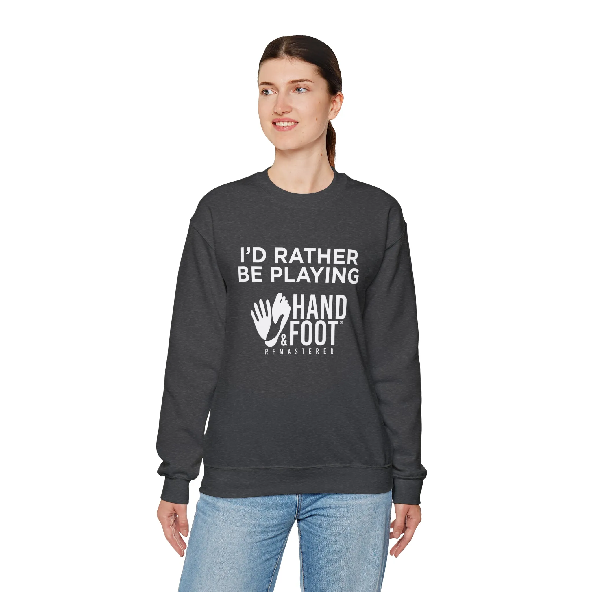 I'd Rather Be Playing Unisex Heavy Blend™ Crewneck Sweatshirt