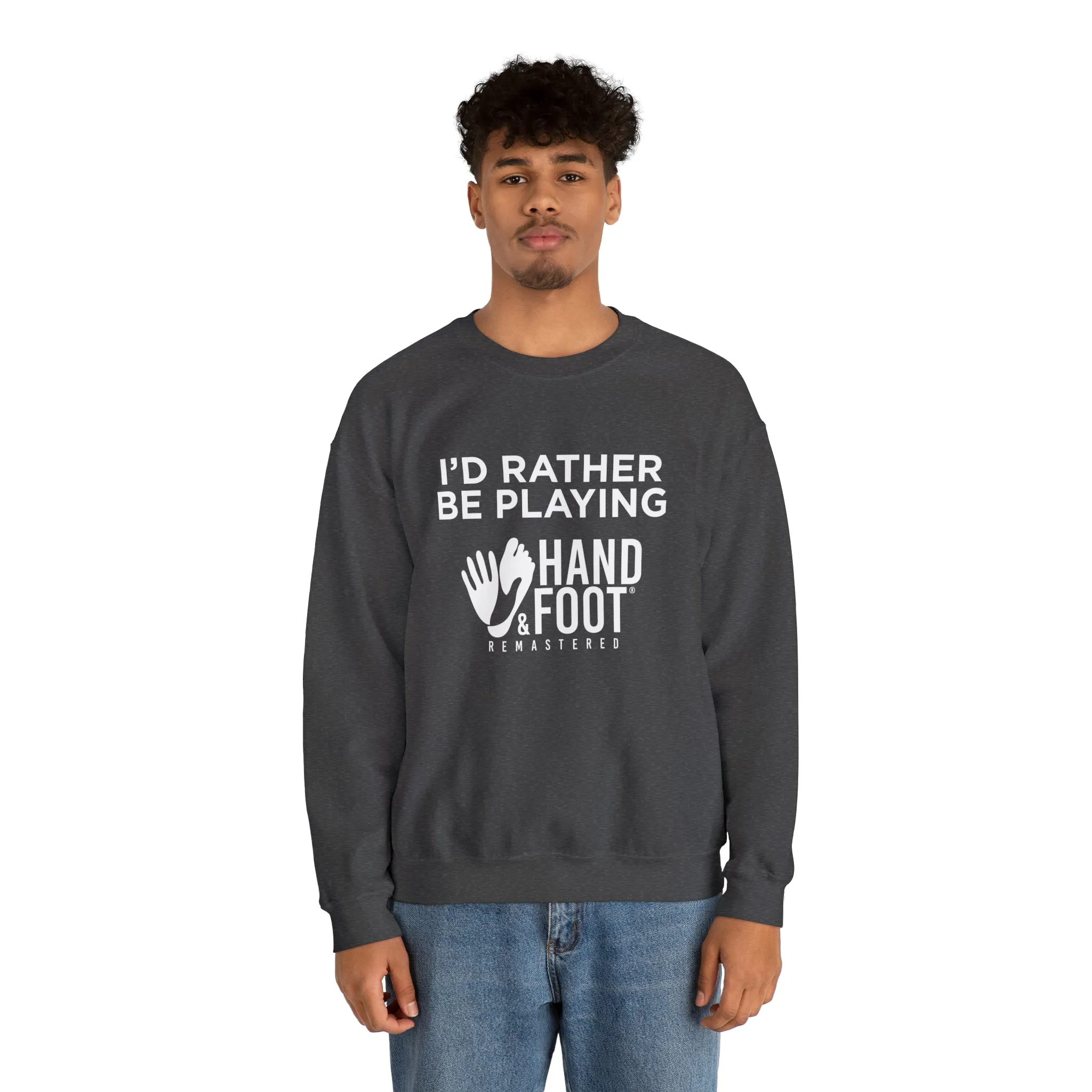 I'd Rather Be Playing Unisex Heavy Blend™ Crewneck Sweatshirt