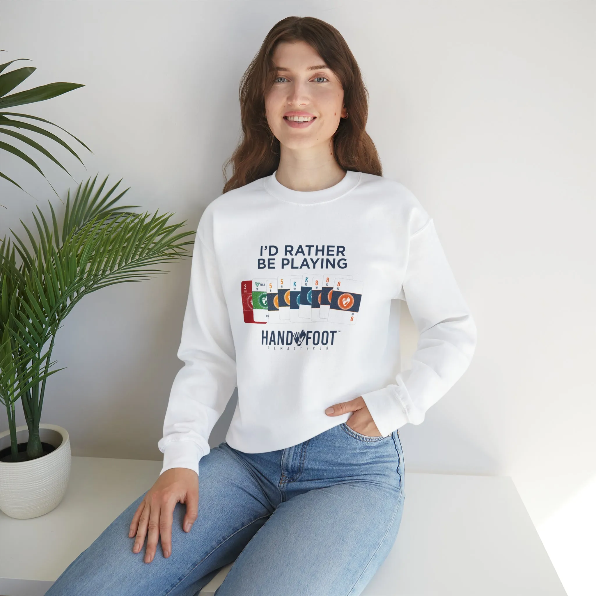 I'd Rather Be Playing Unisex Heavy Blend™ Crewneck Sweatshirt