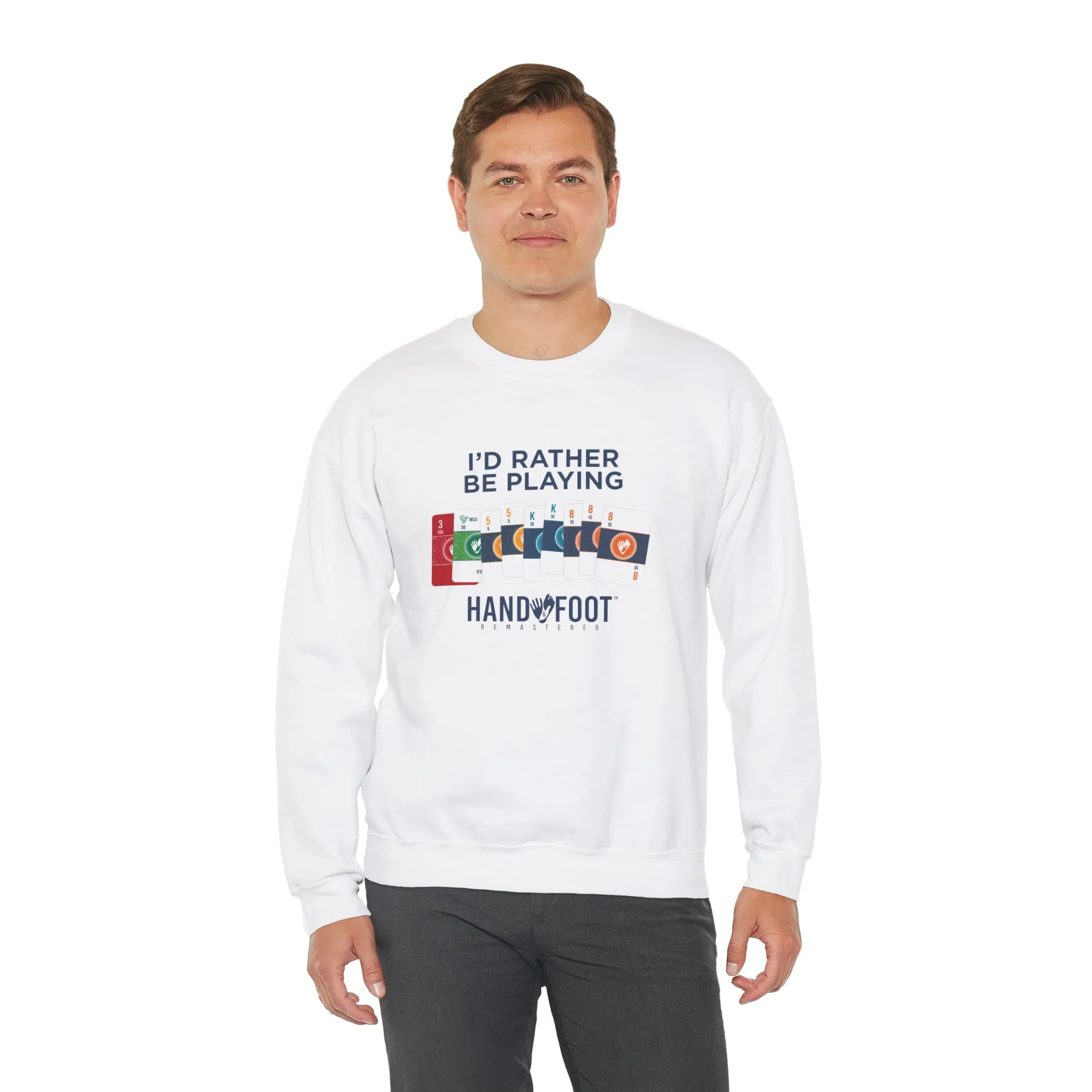 I'd Rather Be Playing Unisex Heavy Blend™ Crewneck Sweatshirt