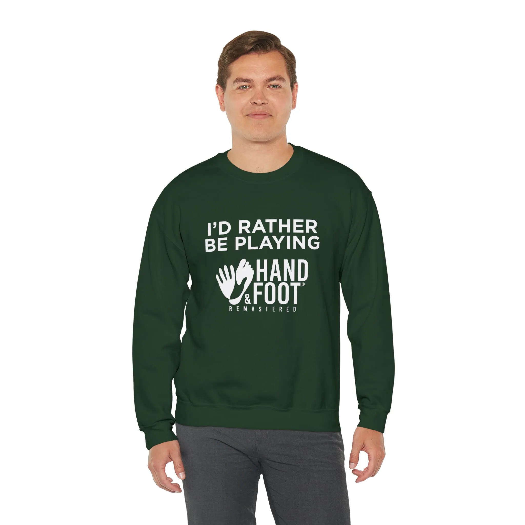 I'd Rather Be Playing Unisex Heavy Blend™ Crewneck Sweatshirt