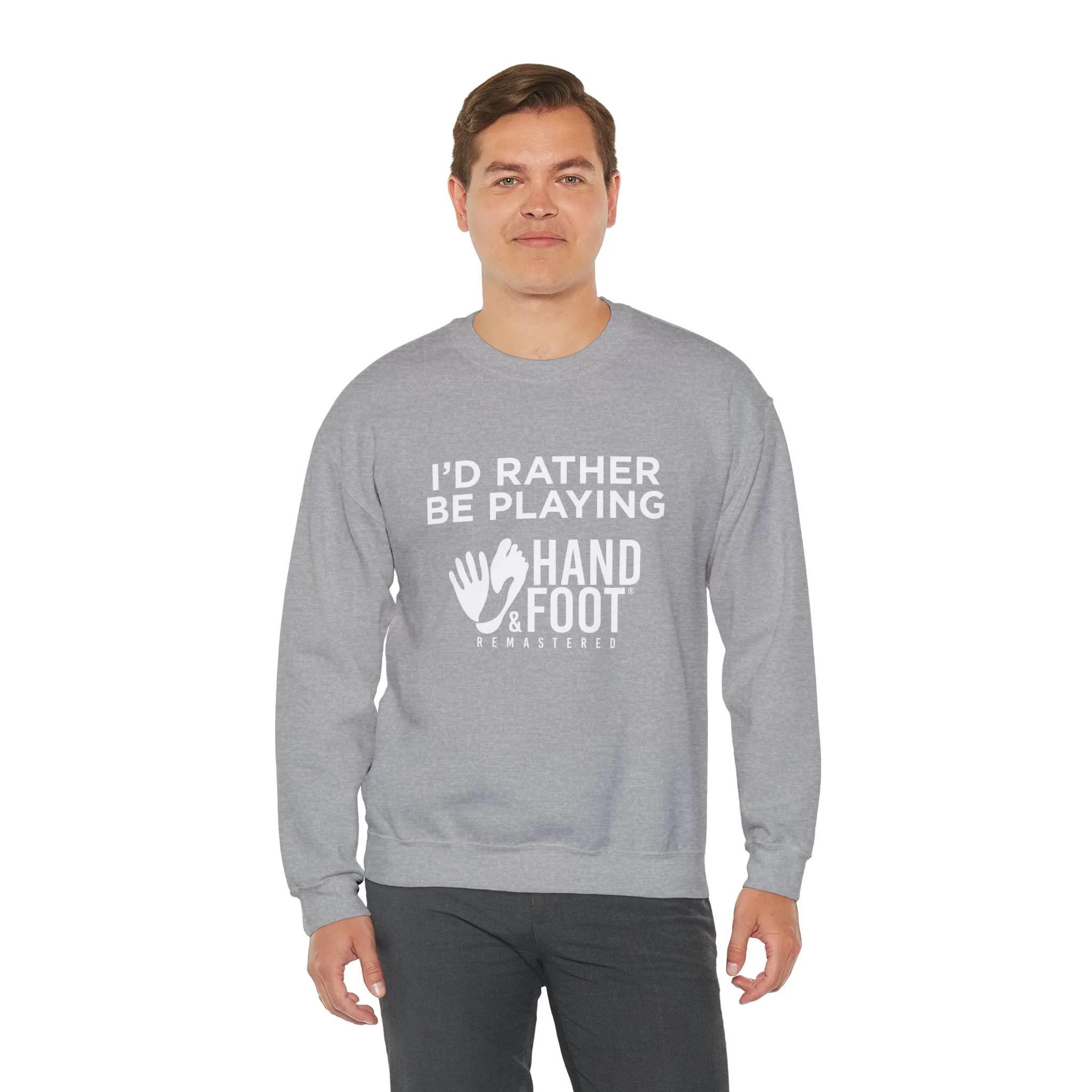 I'd Rather Be Playing Unisex Heavy Blend™ Crewneck Sweatshirt