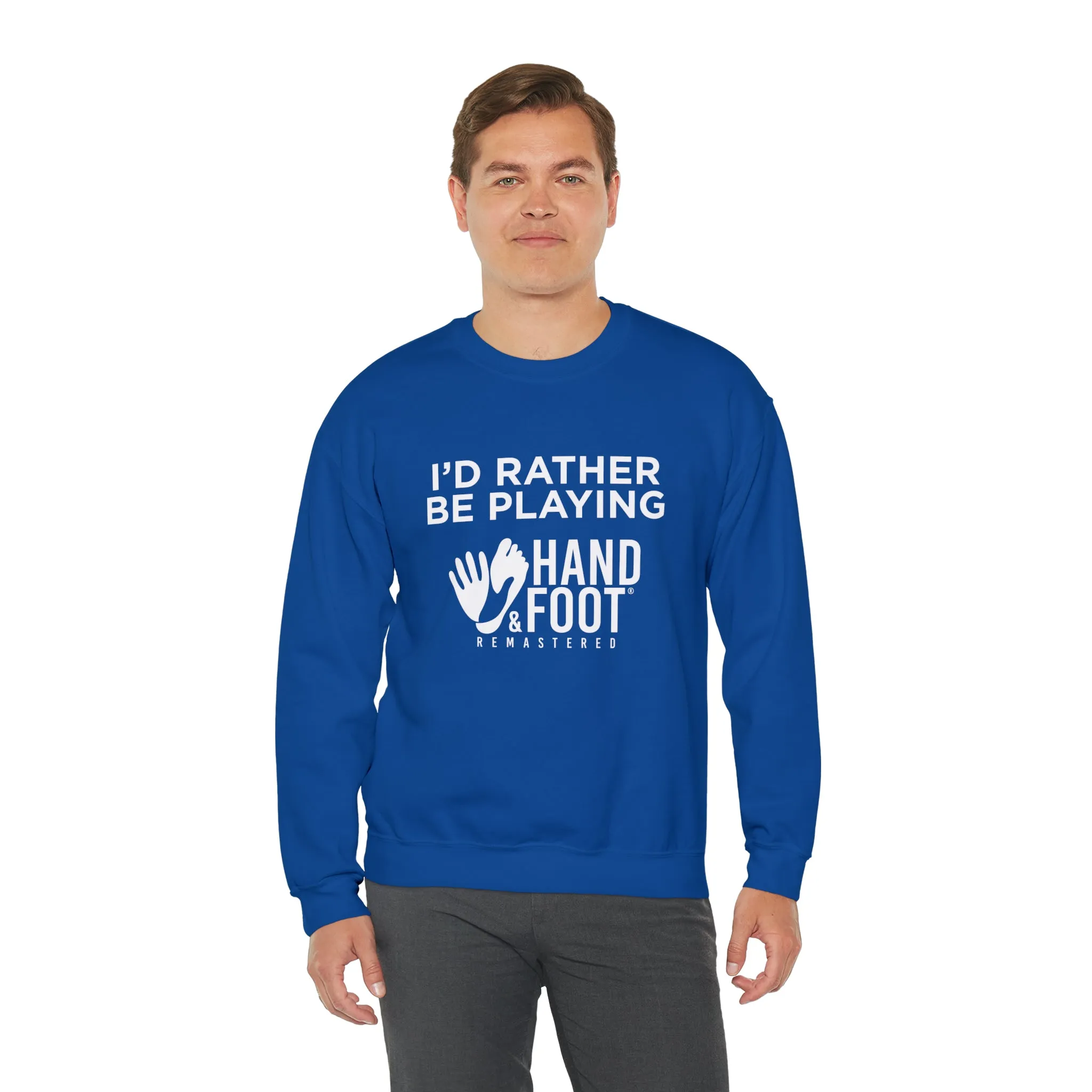 I'd Rather Be Playing Unisex Heavy Blend™ Crewneck Sweatshirt