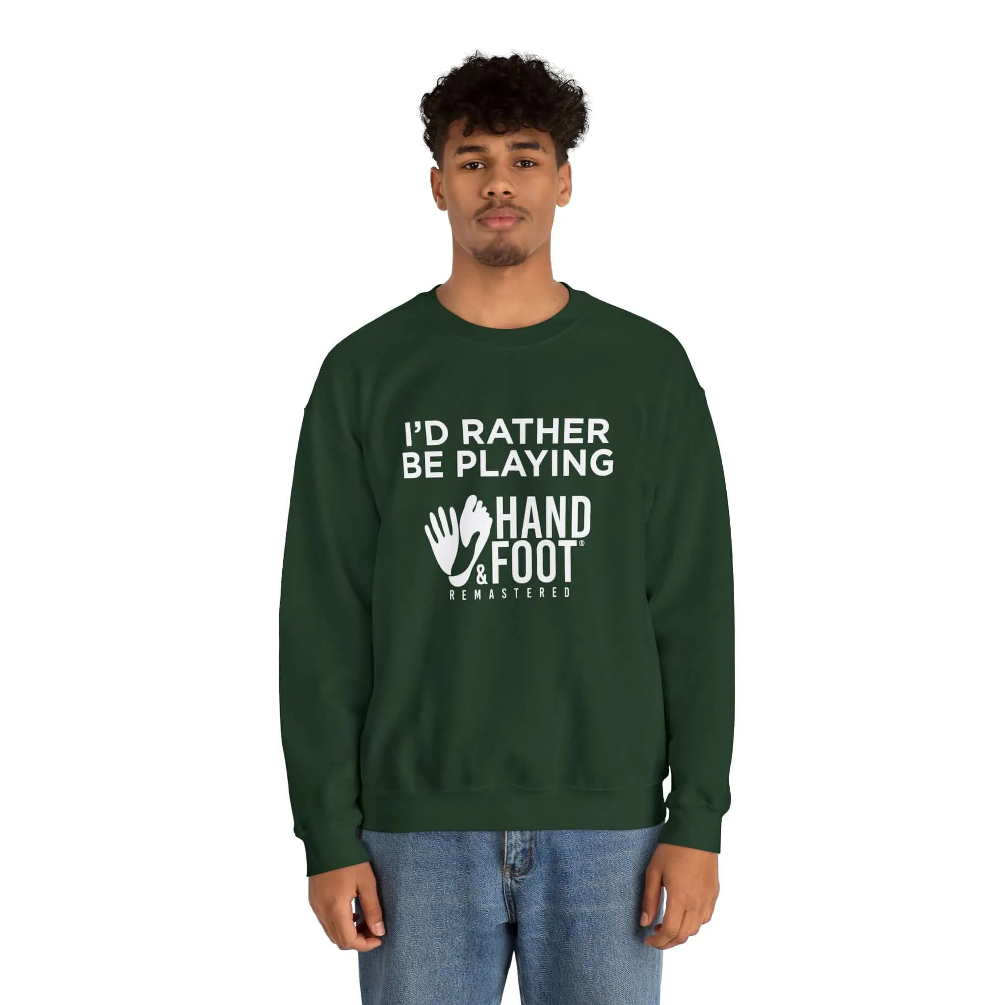 I'd Rather Be Playing Unisex Heavy Blend™ Crewneck Sweatshirt