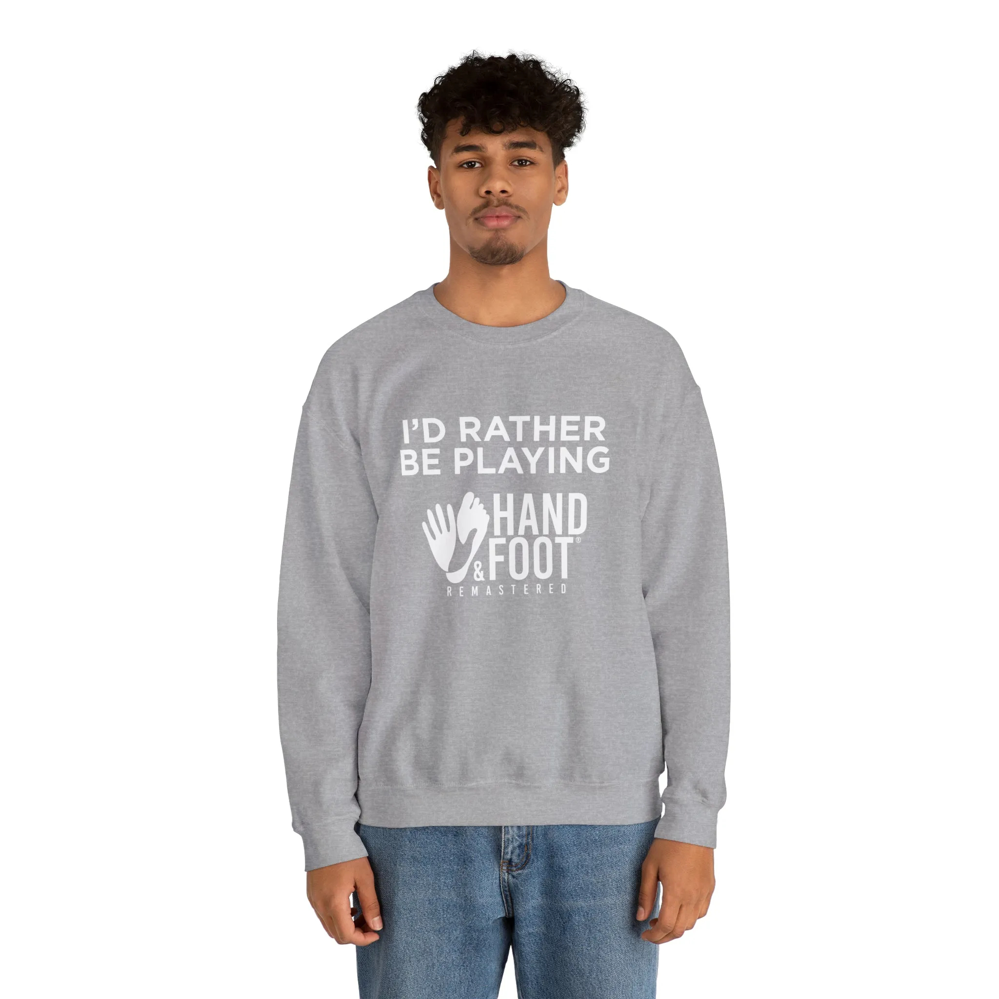 I'd Rather Be Playing Unisex Heavy Blend™ Crewneck Sweatshirt