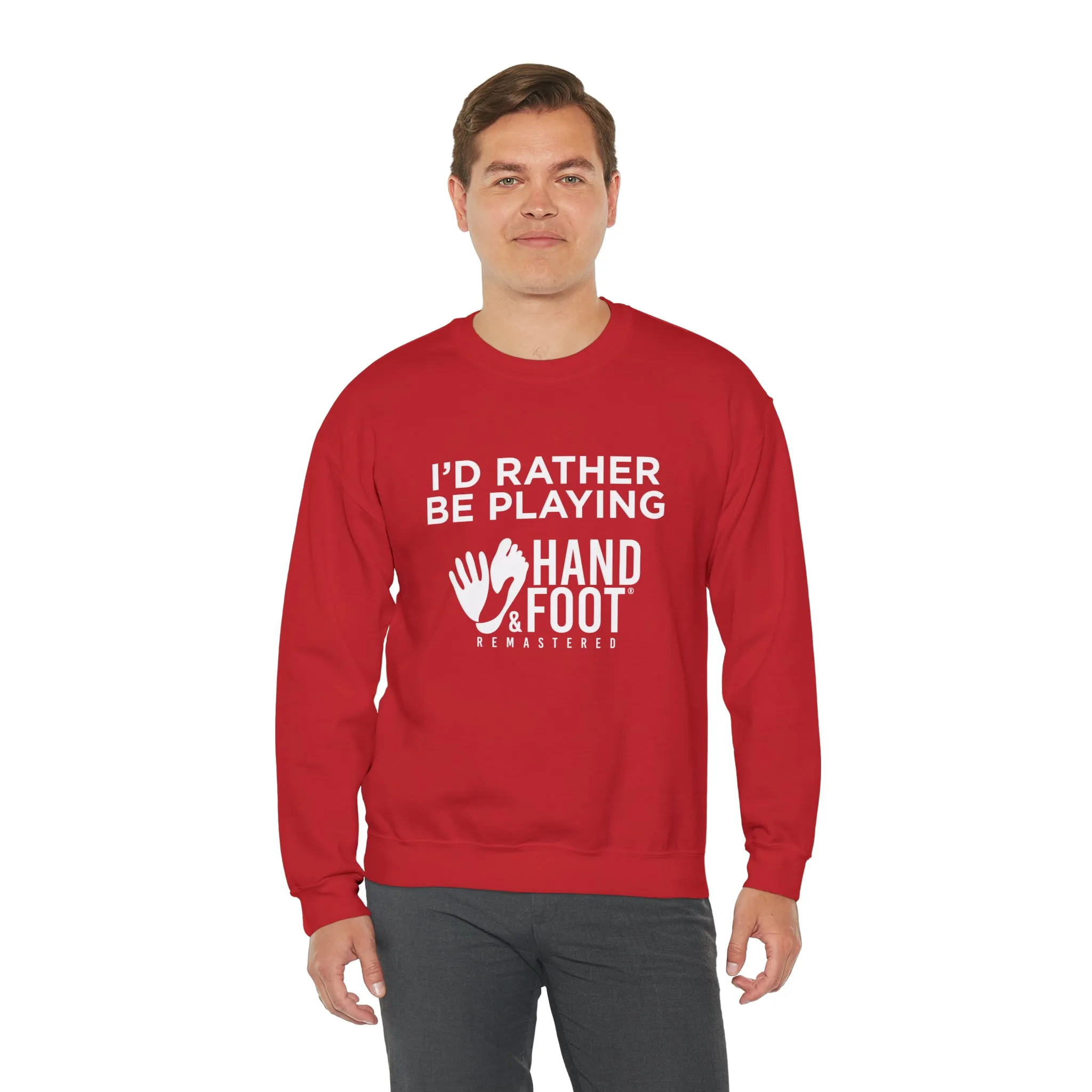 I'd Rather Be Playing Unisex Heavy Blend™ Crewneck Sweatshirt